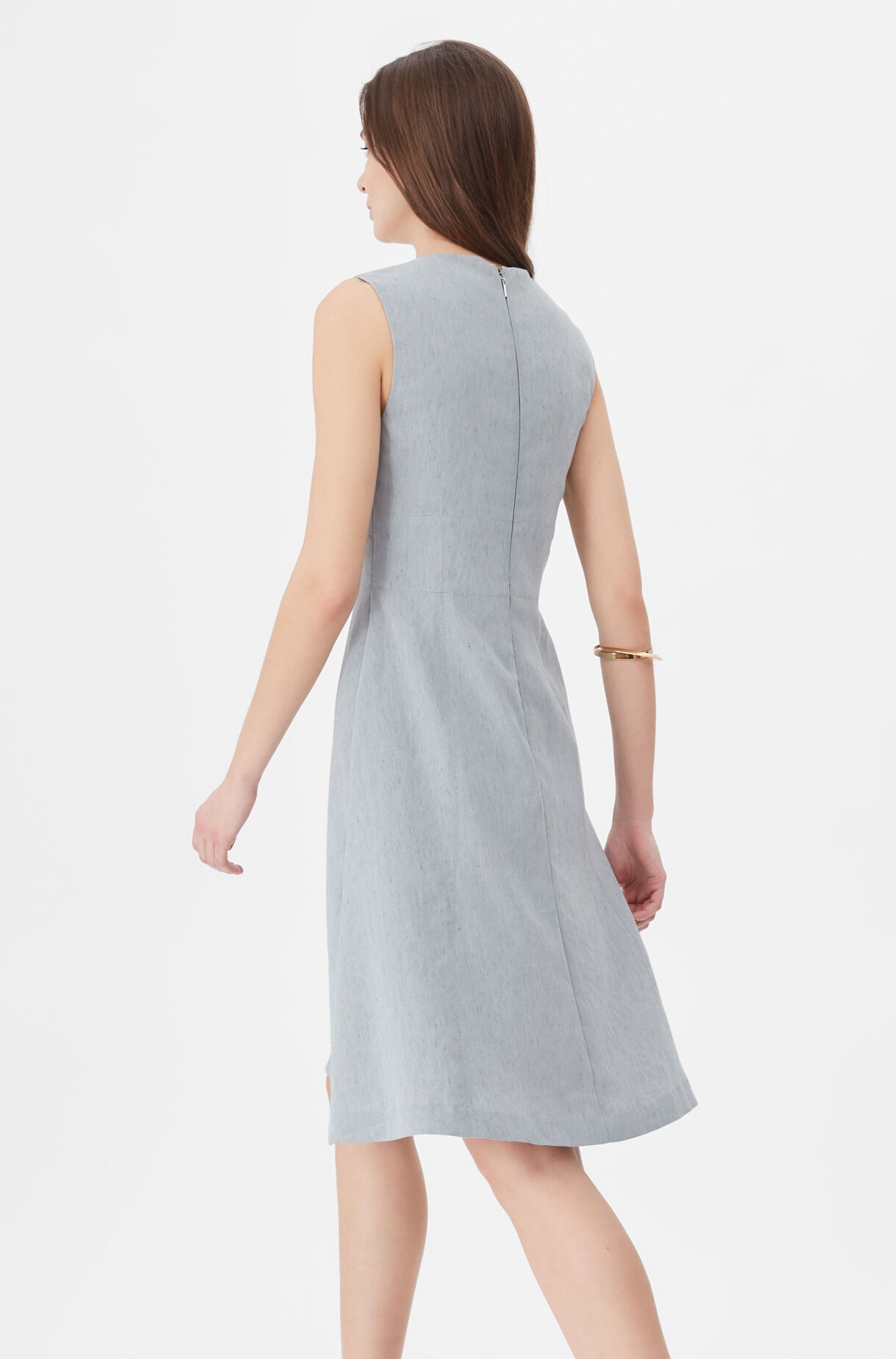tailored linen dress