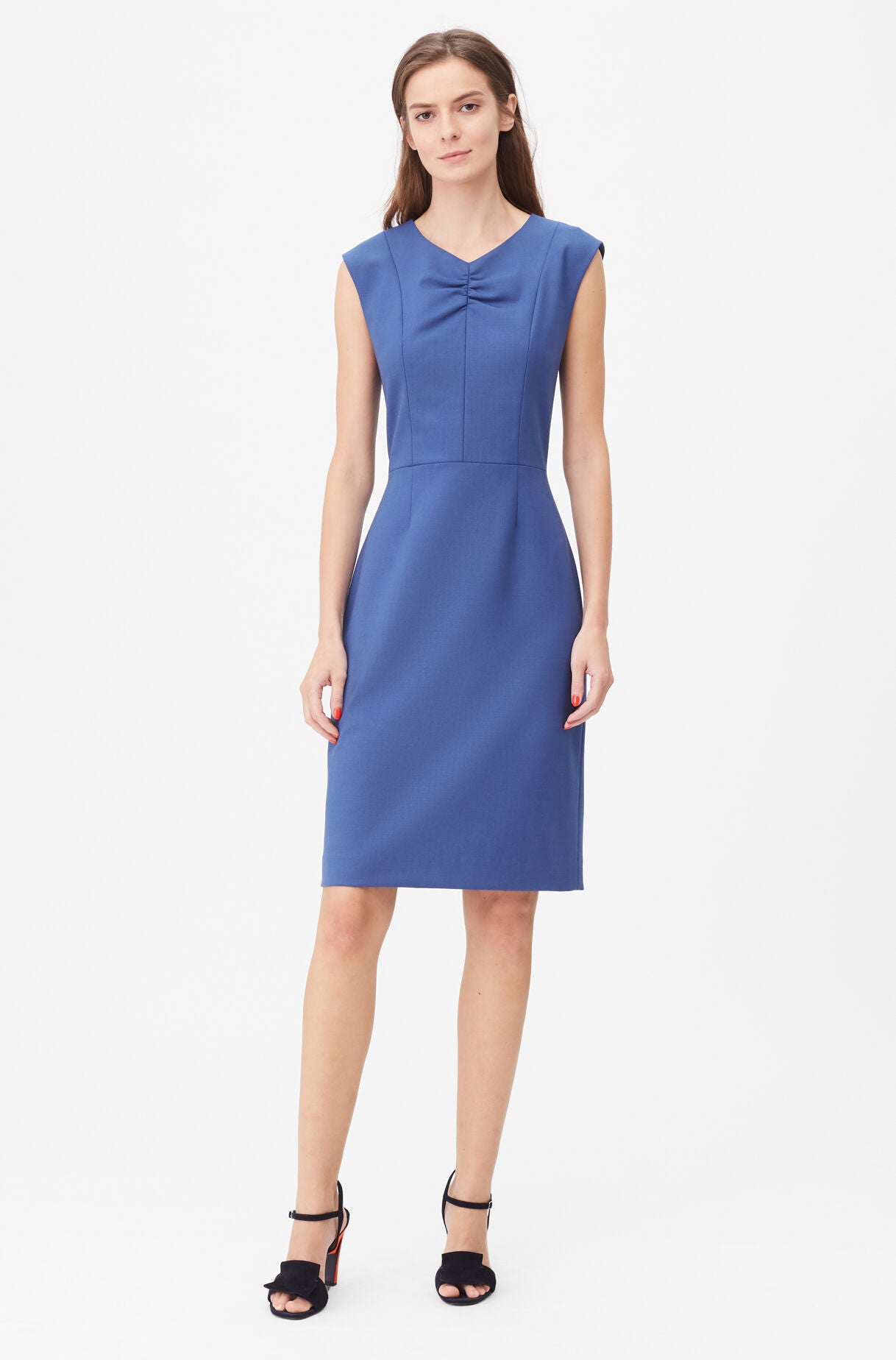 Rebecca Taylor | Tailored Gabardine Suiting Dress in Cobalt | Rebecca ...