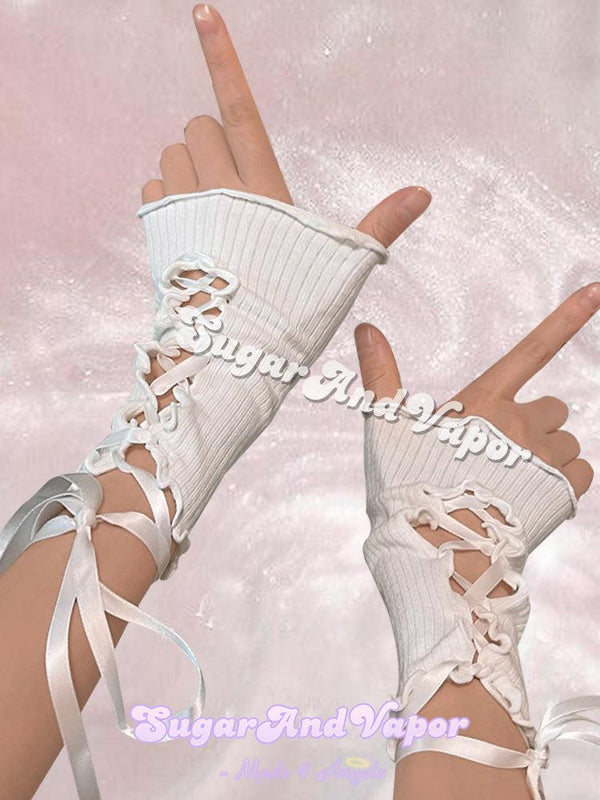 Dahlia Sheer Fingerless Gloves for Ladies