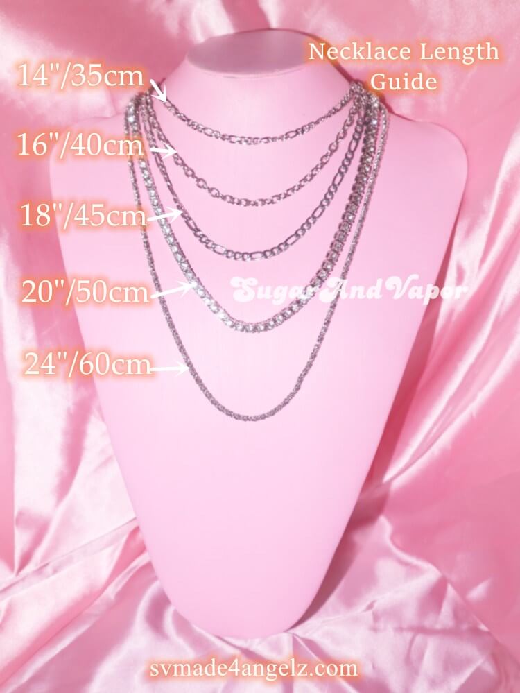 SugarAndVapor Necklace Length Guide