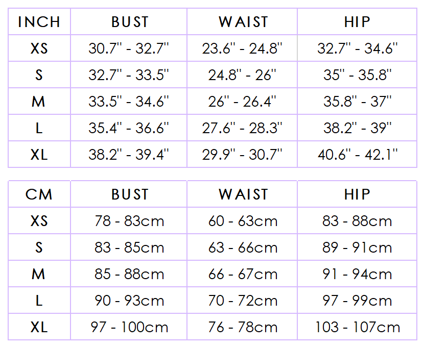 sugarandvapr size guide