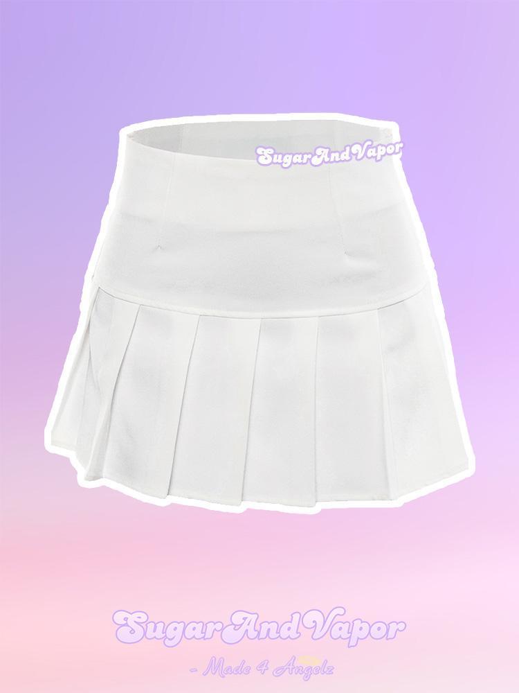 90s white tennis skirt