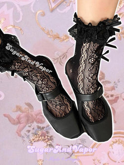 Asteria Lolita Vine Fishnet Socks-SOCKS & TIGHTS-Artemis greece