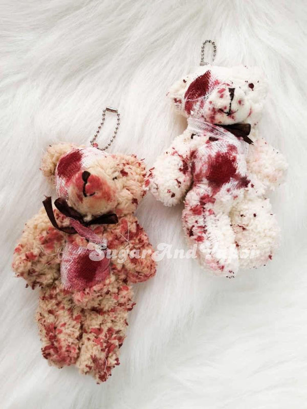 Bloody Wounds Mini Bear Key Chain-Gifts-Artemis greece