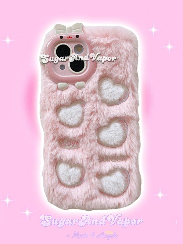 Furry Lil' Monster Heart IPhone Case-Phone Case-Artemis greece