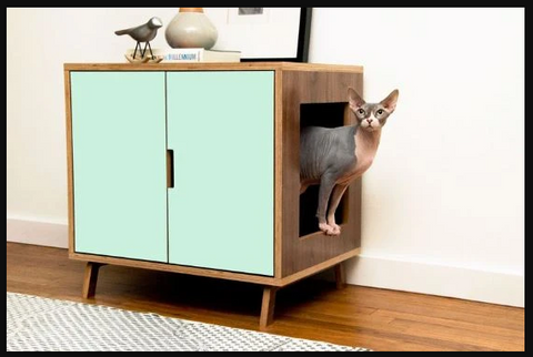 Internet’s Best Decorative Cat House & Side Table Litter Box