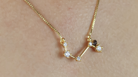 Aries zodiac pendant necklace