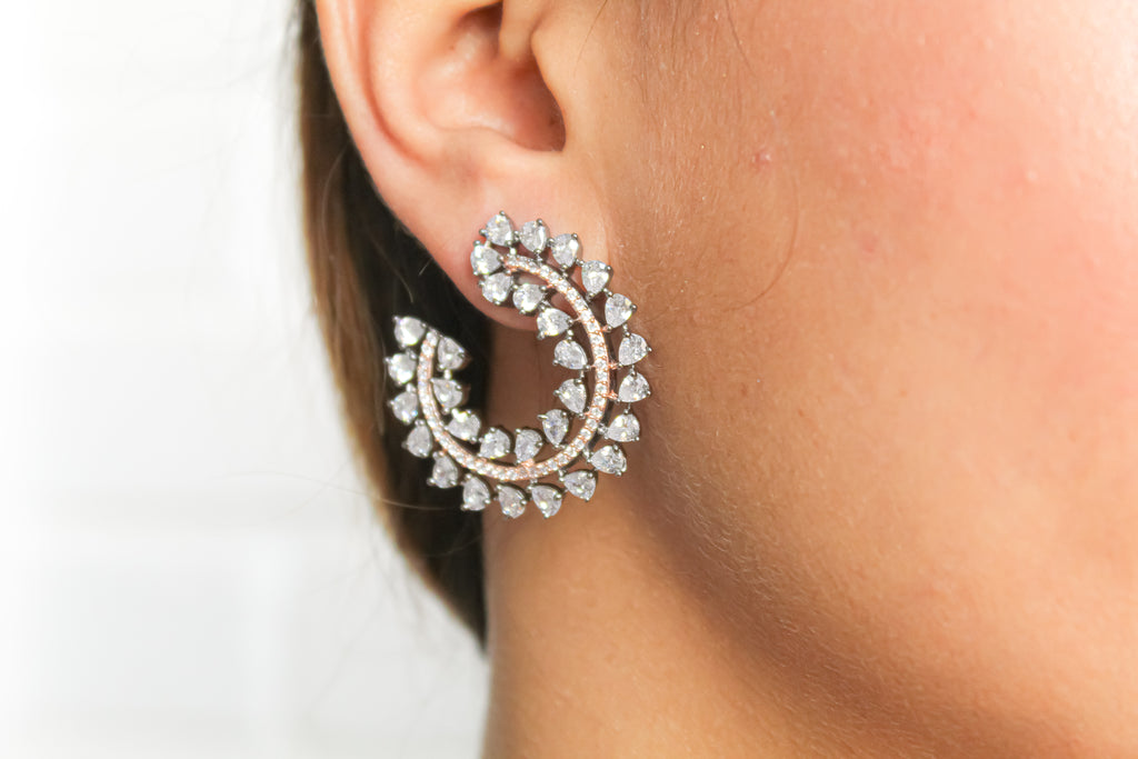 aretes con piedras