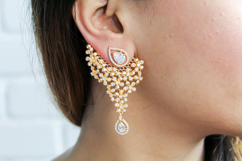 gold latest design earrings