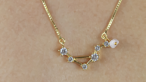 Libra constellation necklace
