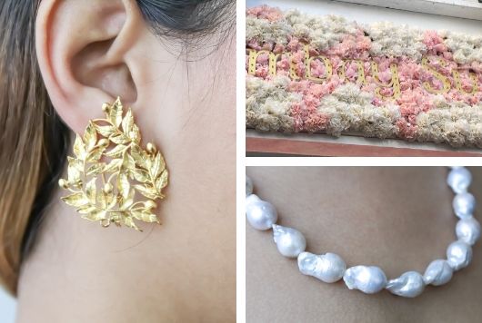 aretes con piedras