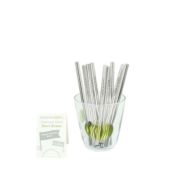 Halm Glass Straws - 6 Long 12 inch Bent Reusable Drinking Straws +  Plastic-Free Cleaning Brush - Perfect for Bottles - 30 cm Made in Germany 