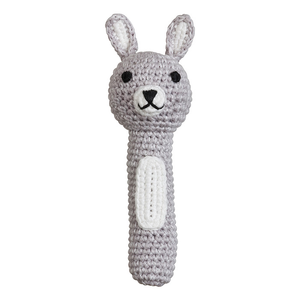 Miann & Co - Grey Marl Bunny Hand Rattle