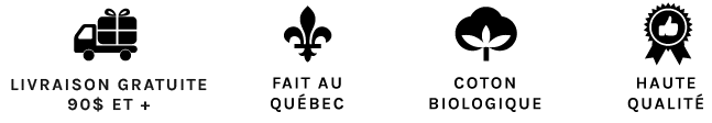 T-shirts Hommes Fait au Québec Canada Coton bio