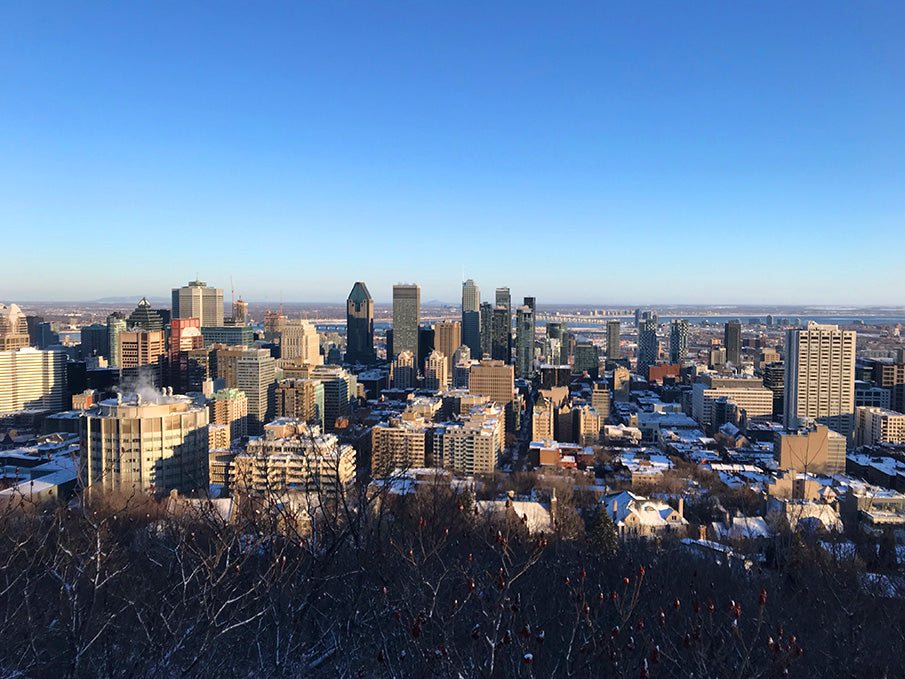 Innenstadt von Montreal Centre-ville Vue du Mont Royal Belvedere