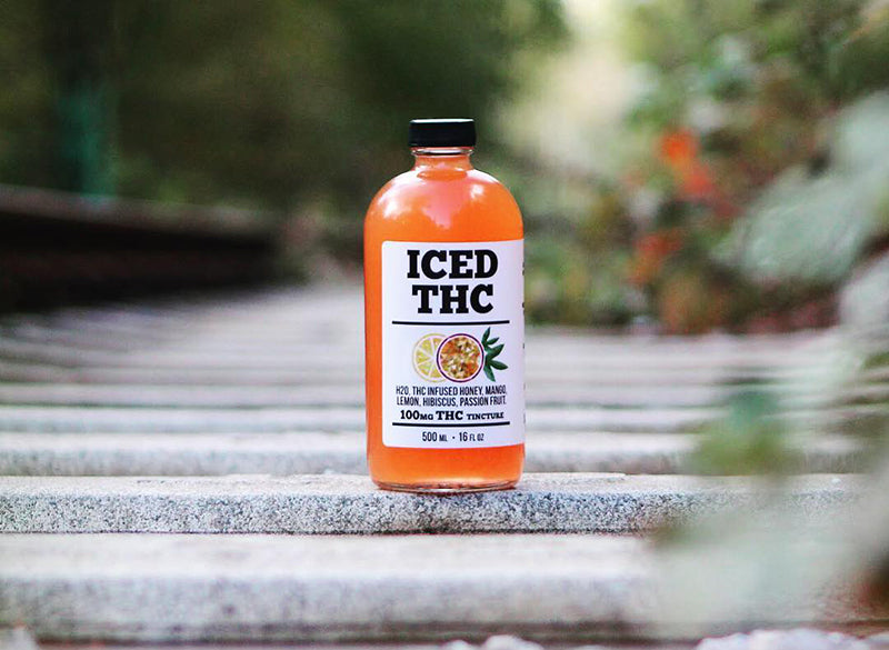 Bottled Iced THC Weed Tea, image from My Eden Ca on Instagram