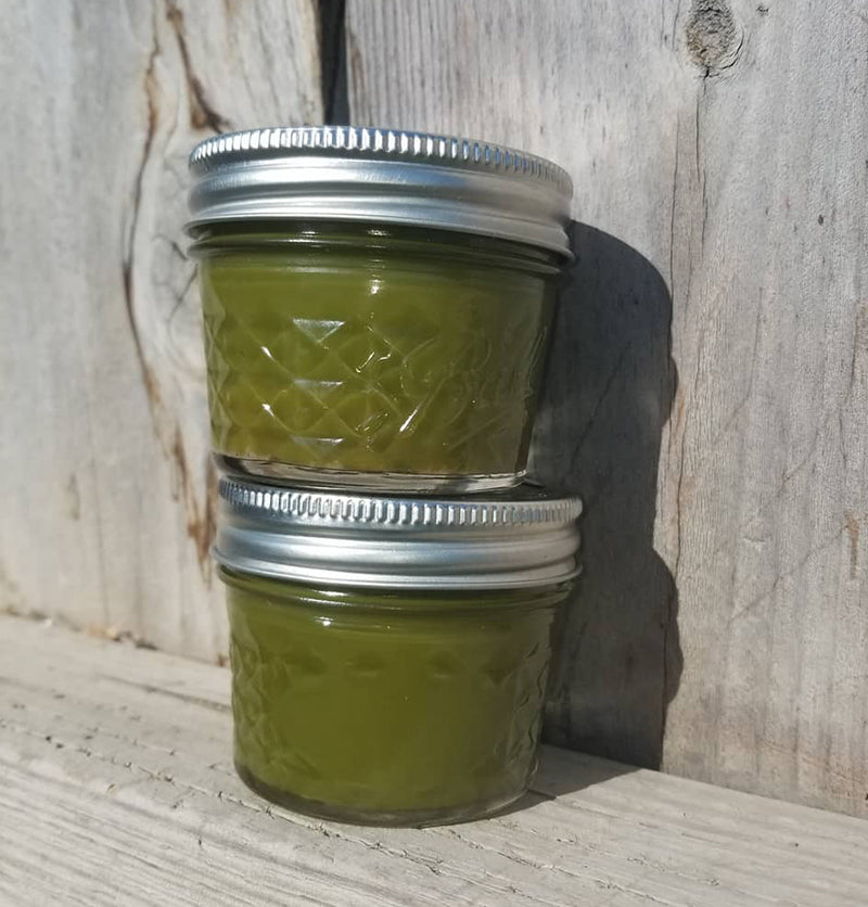 Jars of cannabis butter, image from Athena Medibles on Instagram