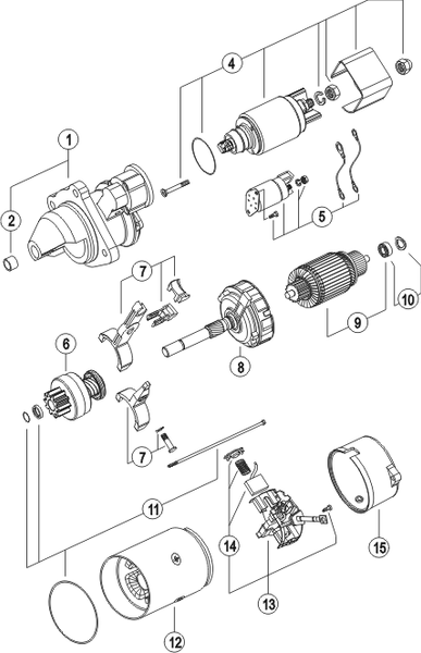 Starter Motor Spare Parts