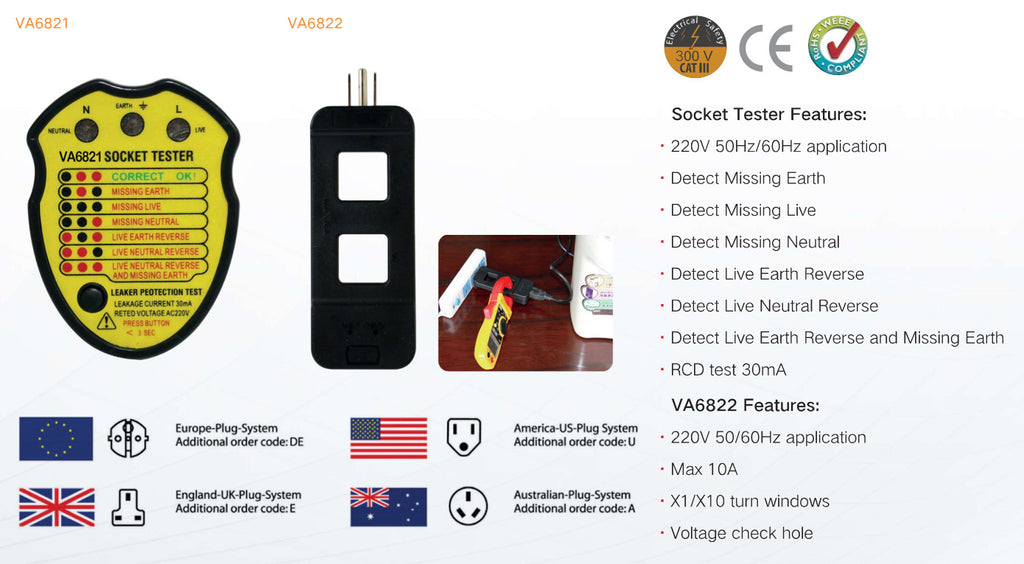 VA6821 Socket tester VA Instruments