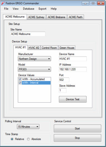 Ergo Commander Plus Interface