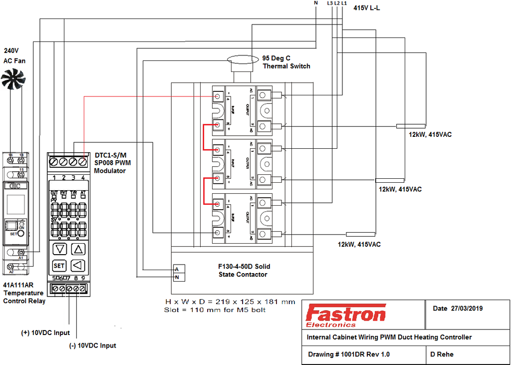 DTC1-S/M-SP08 (DCL33AR/M-SP008) PWM Control Wiring