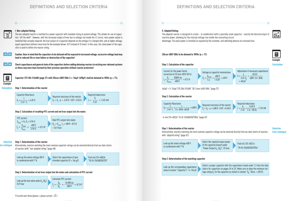 Selection of Reactors for PFC Capacitor Banks