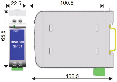 Temperature Humidity Transmitter, Analog Temperature Humidity Sensor Wall  or Rail Mounted 4~20mA Analog Signal Output IP65 Protection for Machine