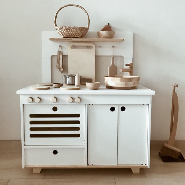 wooden play fridge