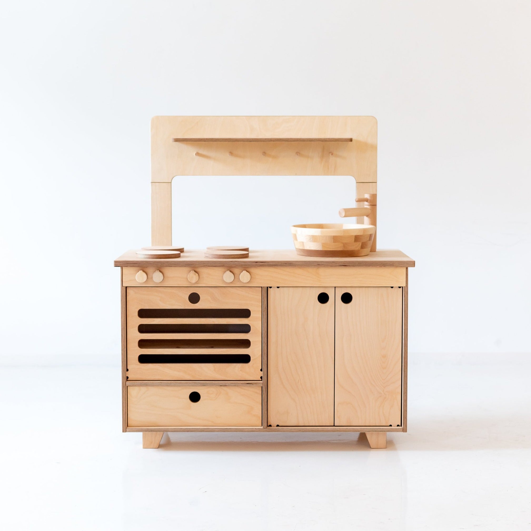 Montessori Wooden Play Kitchen – Midmini Play Kitchen