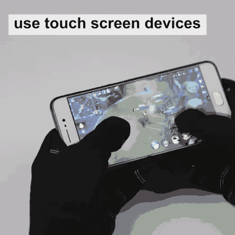 winter gloves touch screen video