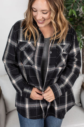 IN STOCK Plaid Flannel - Black