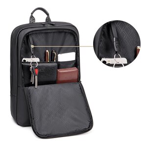 ARCTIC HUNTER τσάντα πλάτης B00529 με θήκη laptop 15.6", 22L, μαύρη