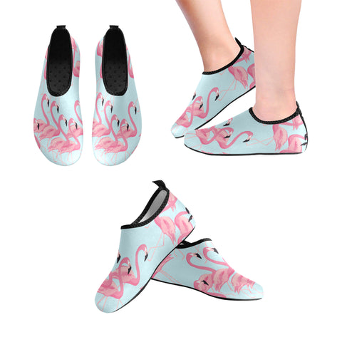 shoes with flamingos on them