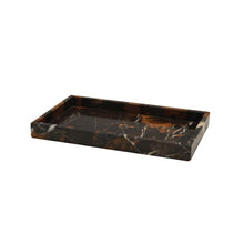 Load image into Gallery viewer, Marble Crafter Myrtus Collection Black &amp; Gold Marble Small Amenity Tray