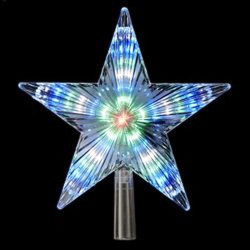 Color Changing Led Star Tree Topper With 60