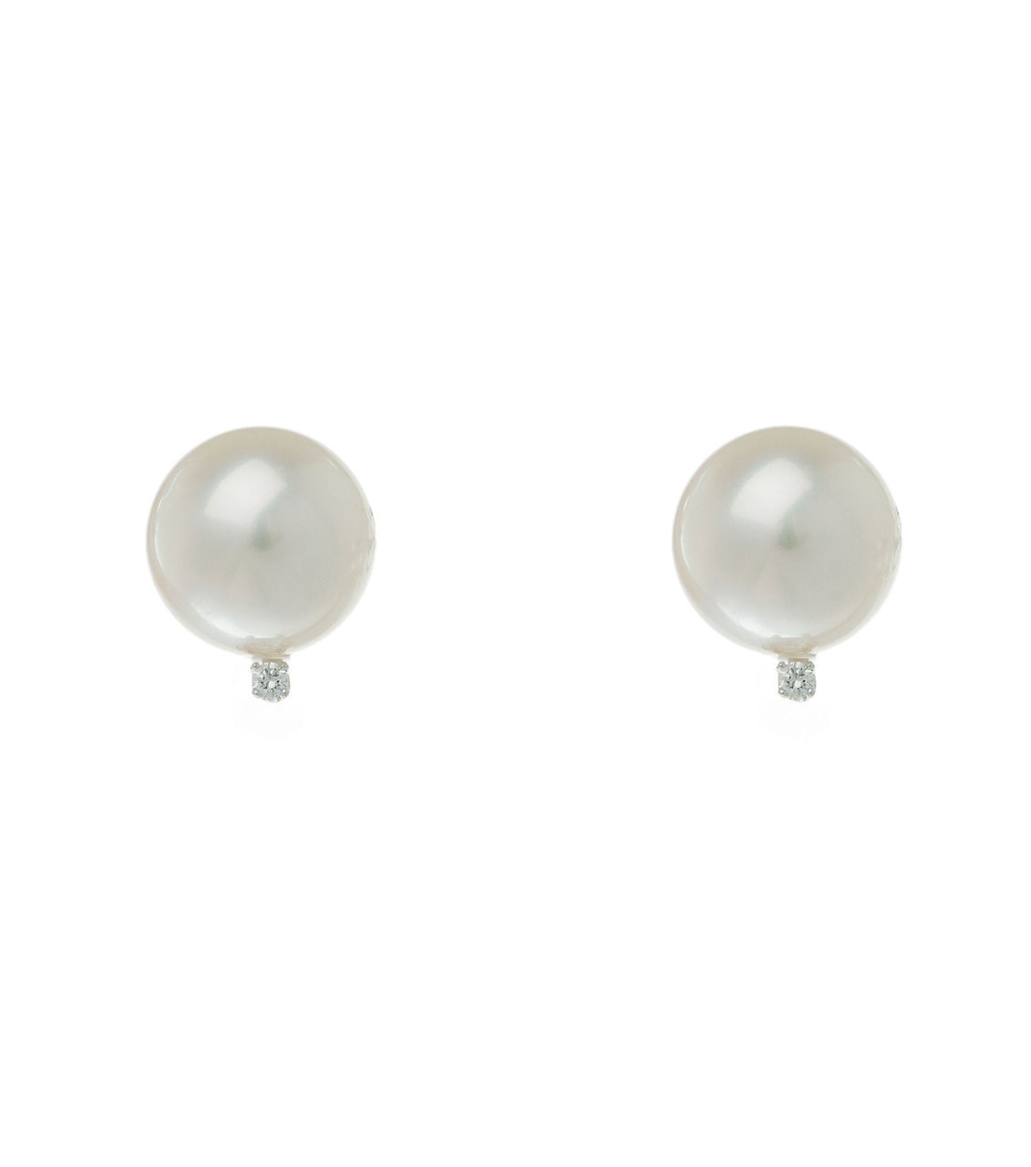 Diamond Star and Freshwater Pearl Earrings. – Glamorous by Katre