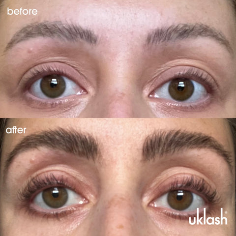 Before & After UKBROW brow serum