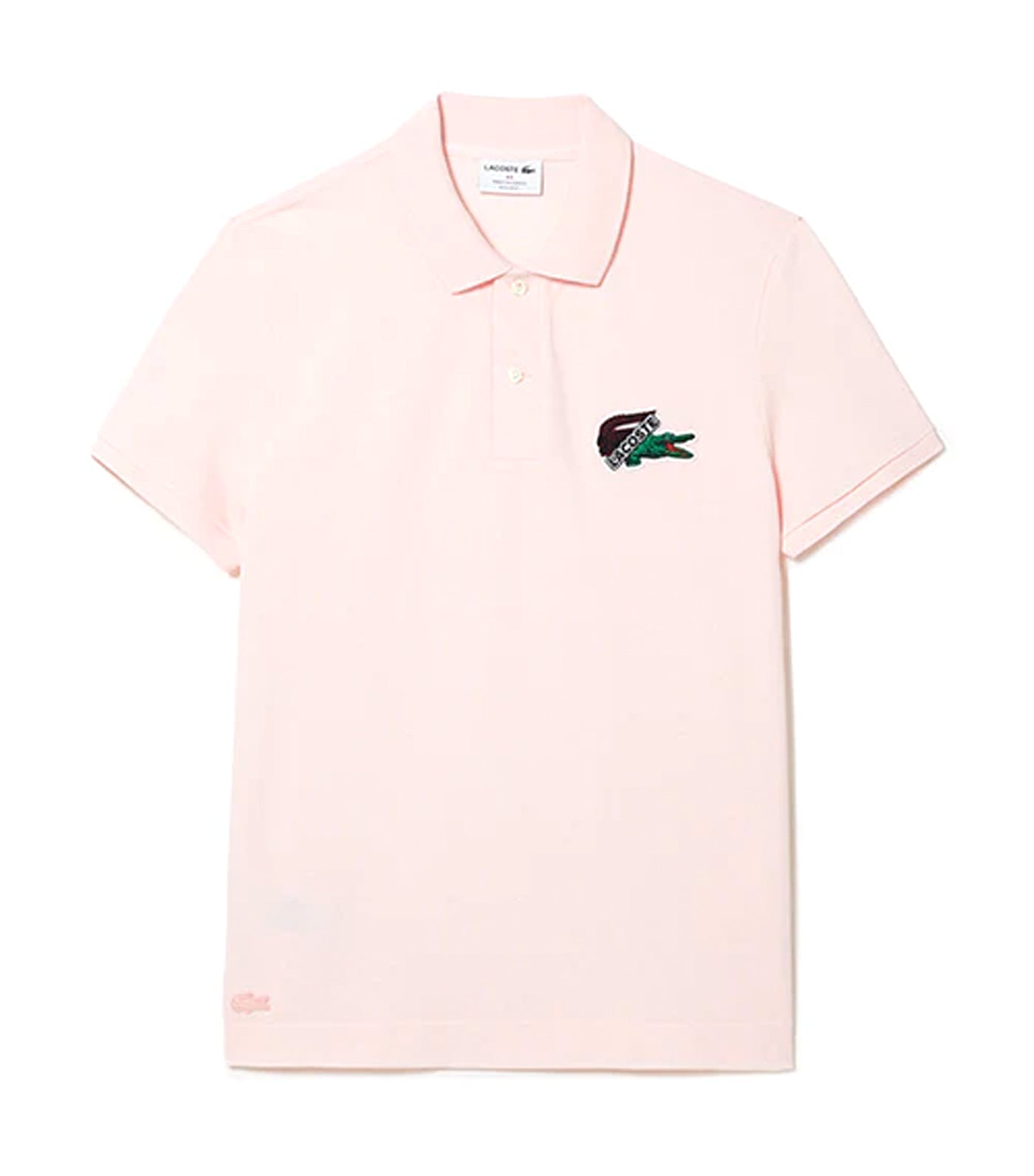 Lacoste Men\'s Holiday Relaxed Fit Oversized Crocodile T-Shirt Flamingo