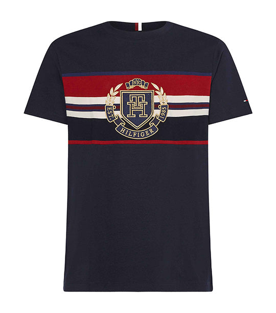 Tommy Hilfiger Men\'s IM Crest Embossed Tee Regatta Red