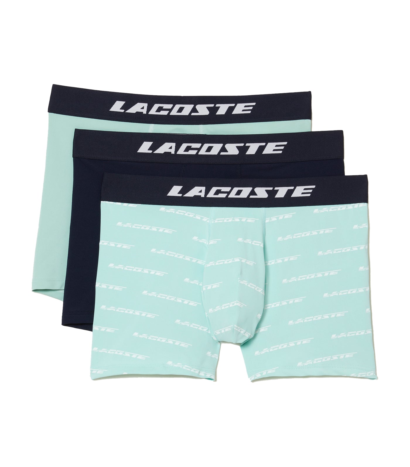 Lacoste 3 Pack Cotton Stretch Trunks 5H1309 - Royal/Sky/Navy