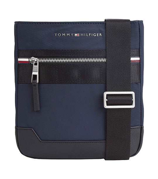 Tommy Hilfiger Men's Skyline Stripe Mini Reporter Bag Space Blue
