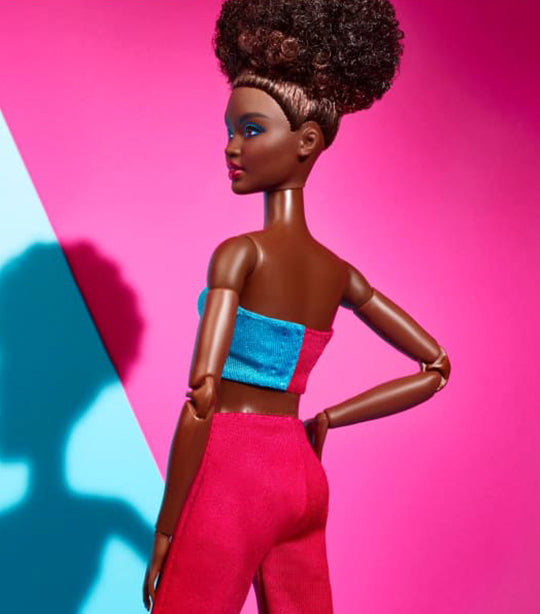 New Mattel Barbie Ken Fashionista Doll Pink Hair Red & Black Plaid