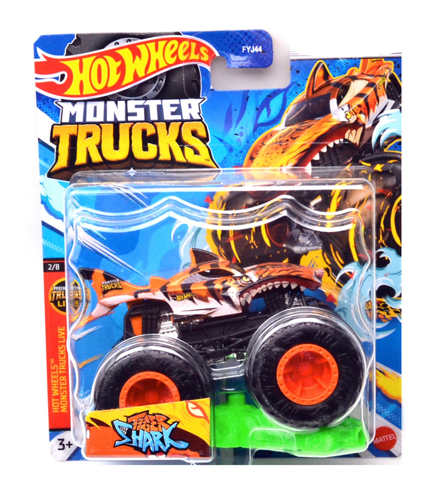New Hot Wheels Monster Trucks Track Race Set Playset Original Diecast Car  Boys Toys for Children Fire Crash Challenge HNB90