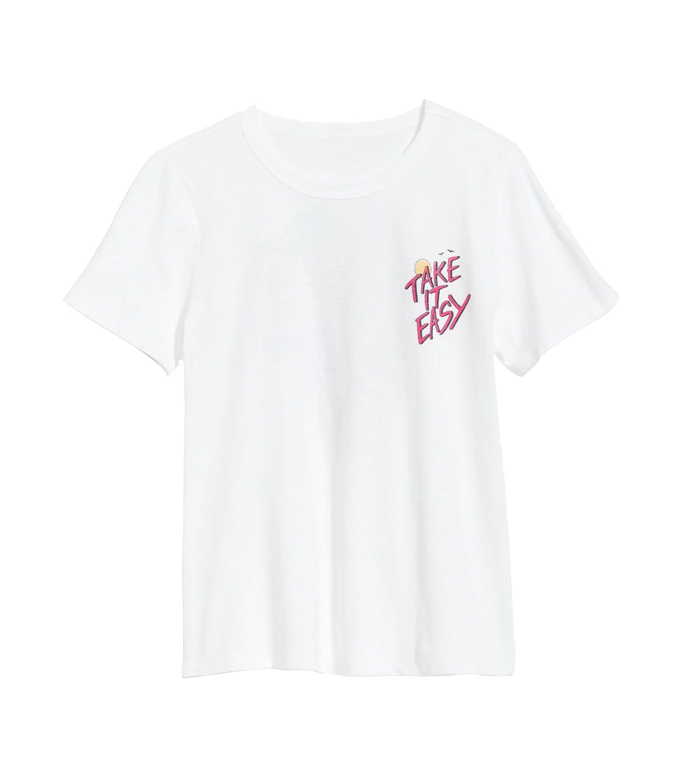 Old Navy EveryWear for Slub-Knit Graphic Volcanic T-Shirt Glass Women