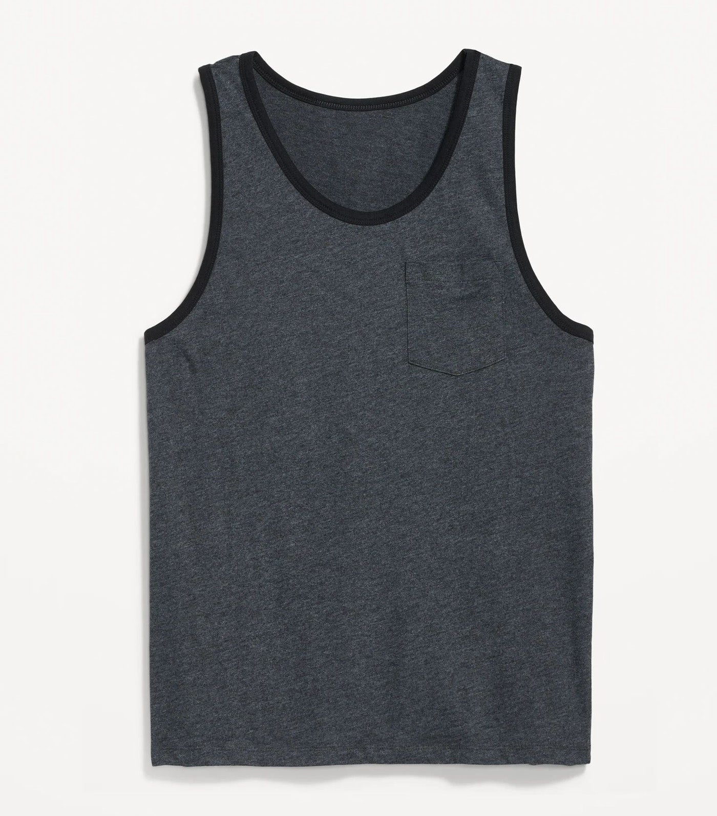 Black tank top 2 pack - Round neck, made of organic cotton and elastane -  Bread & Boxers