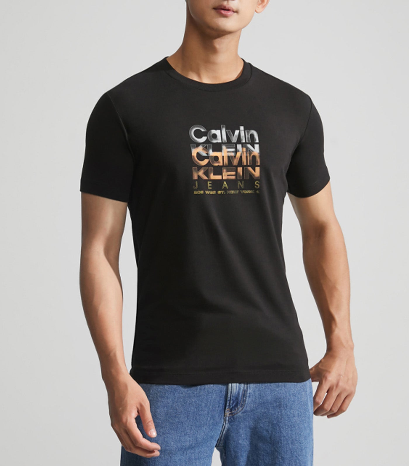 Fashion Tee Calvin Klein Jeans Fit Multicolor Logo