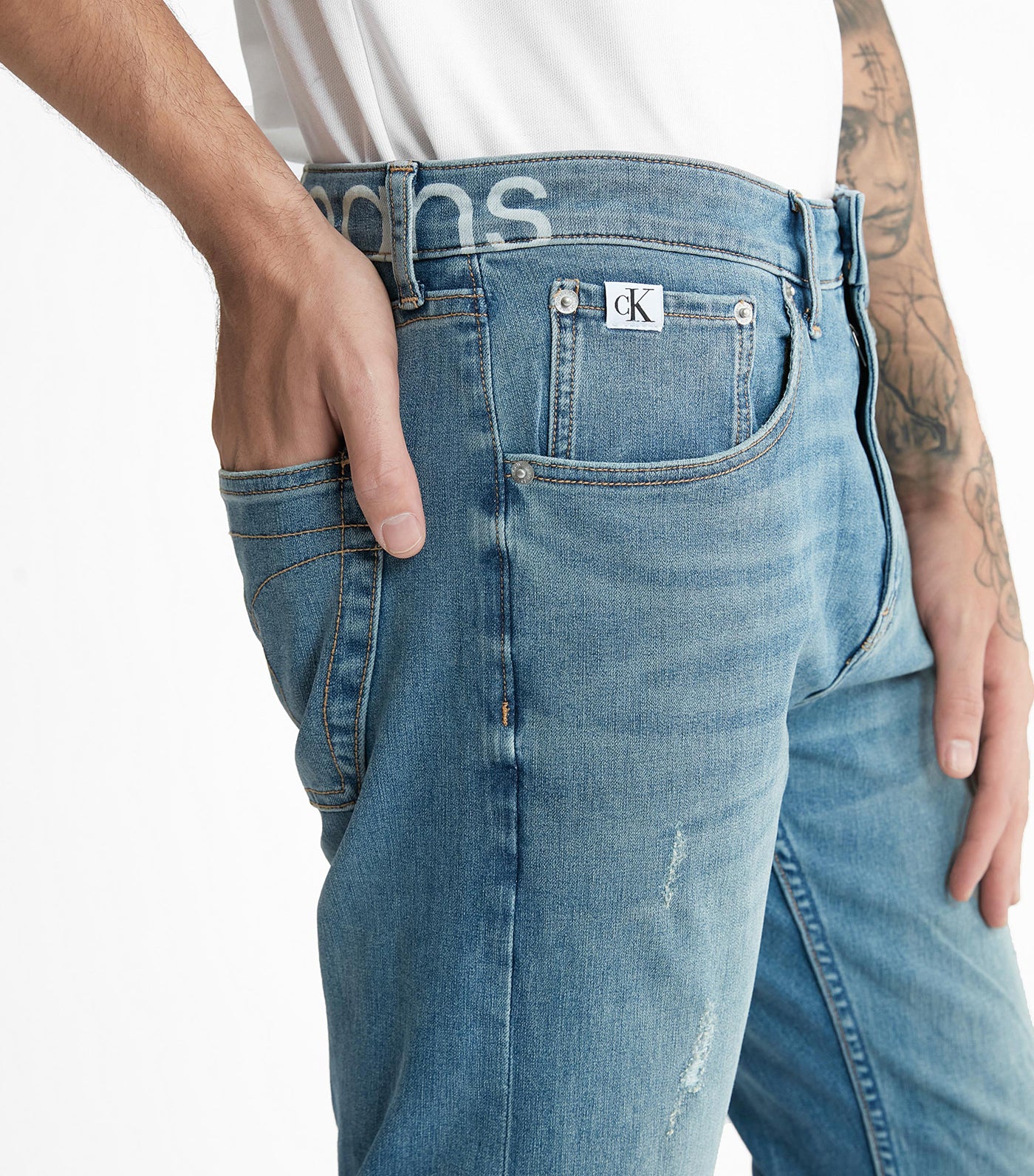 Calvin Klein Dark Taper Jeans Italian Denim Body Denim