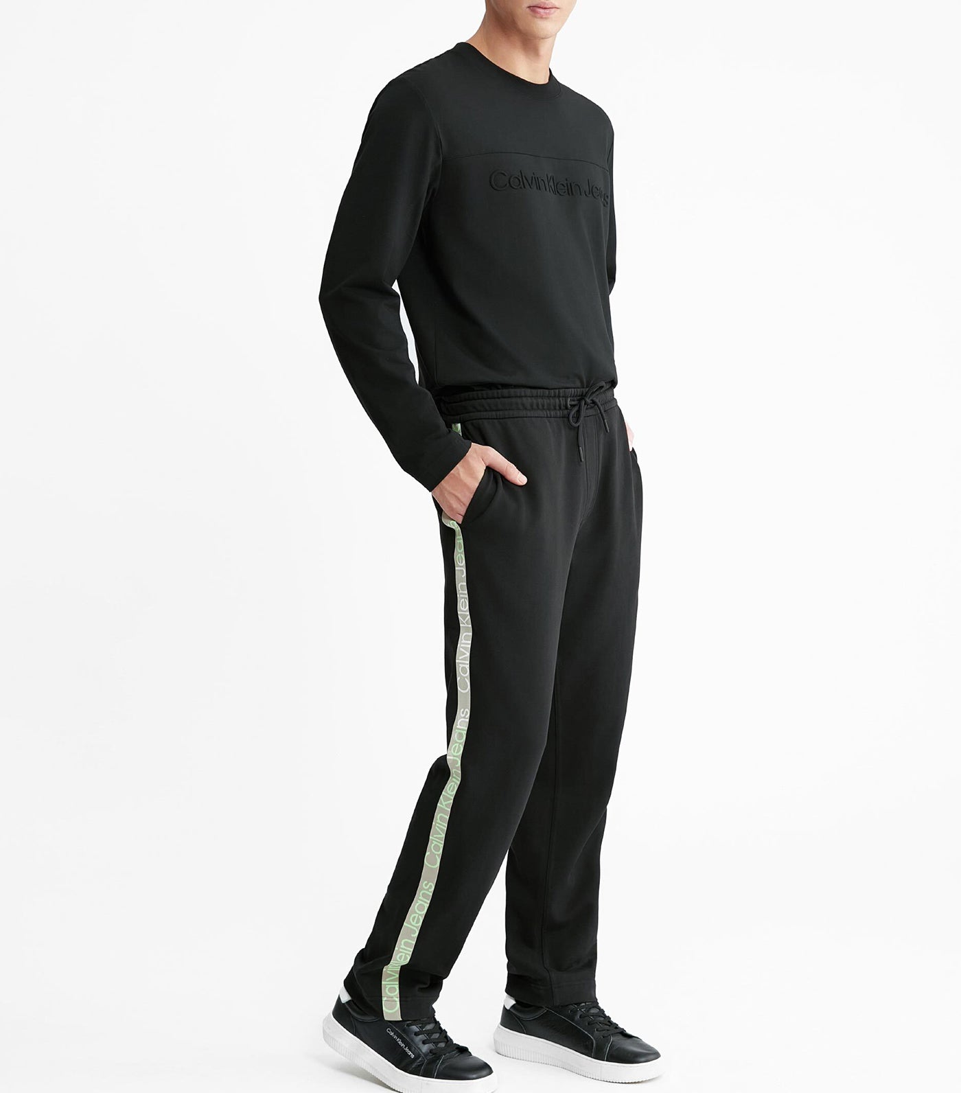 Calvin Black Straight Pants Klein