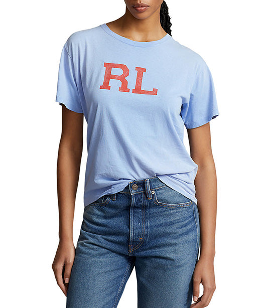 Lauren Ralph Lauren Women's Asymmetrical Jersey T-Shirt (Lily Pad