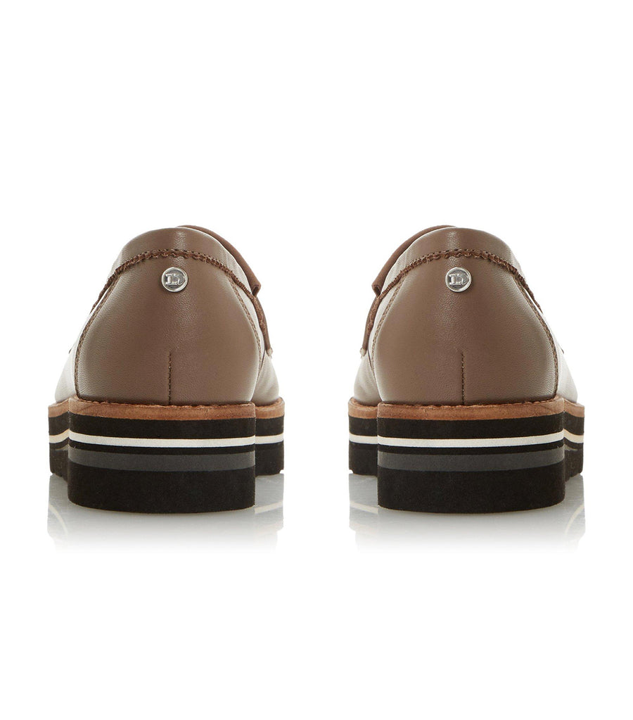 dune gracella flatform loafers